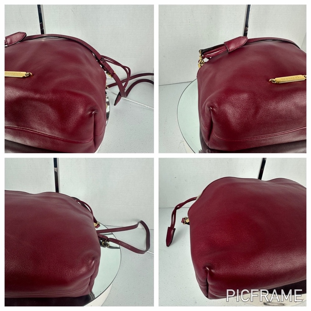 BURBERRY LEATHER & NOVA CHECK SHOULDER/CROSSBODY BAG - Picture 6 of 11